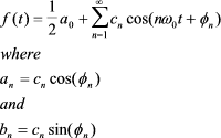 Amplitude and phase form of the Discrete Fourier Transform